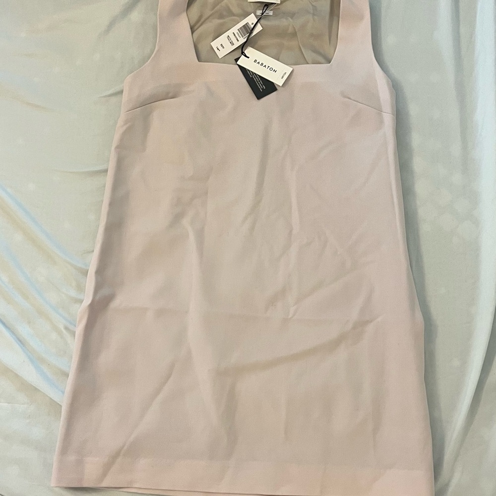 Aritzia Babaton Taupe Sleeveless Dress
